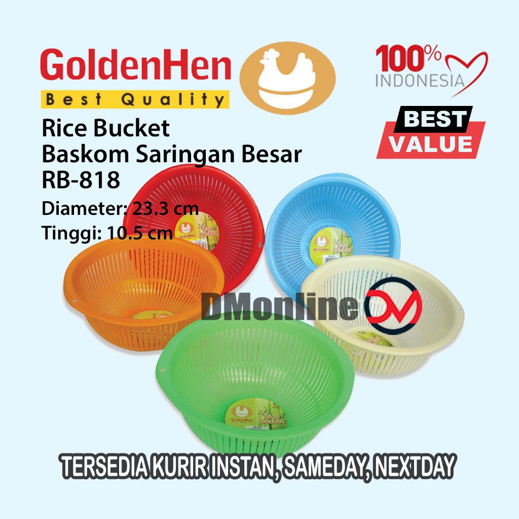 Jual (2 / 6 / 12pcs) Keranjang Saring 23cm Besek Cuci Sayuran / Rice ...