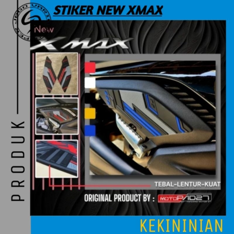 Jual Stiker Footstep Pijakan Kaki New Xmax Connected Karet Rubber