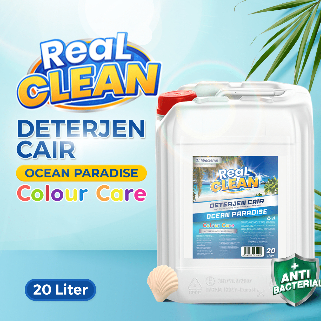 Jual Real Clean Deterjen Cair Laundry Antibacterial 20 Liter - Detergen ...