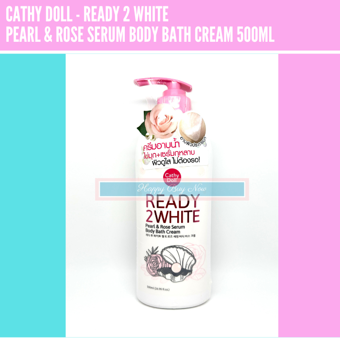 Jual Ready 2 White Pearl & Rose Serum Body Bath Cream Cathy Doll 500ml ...