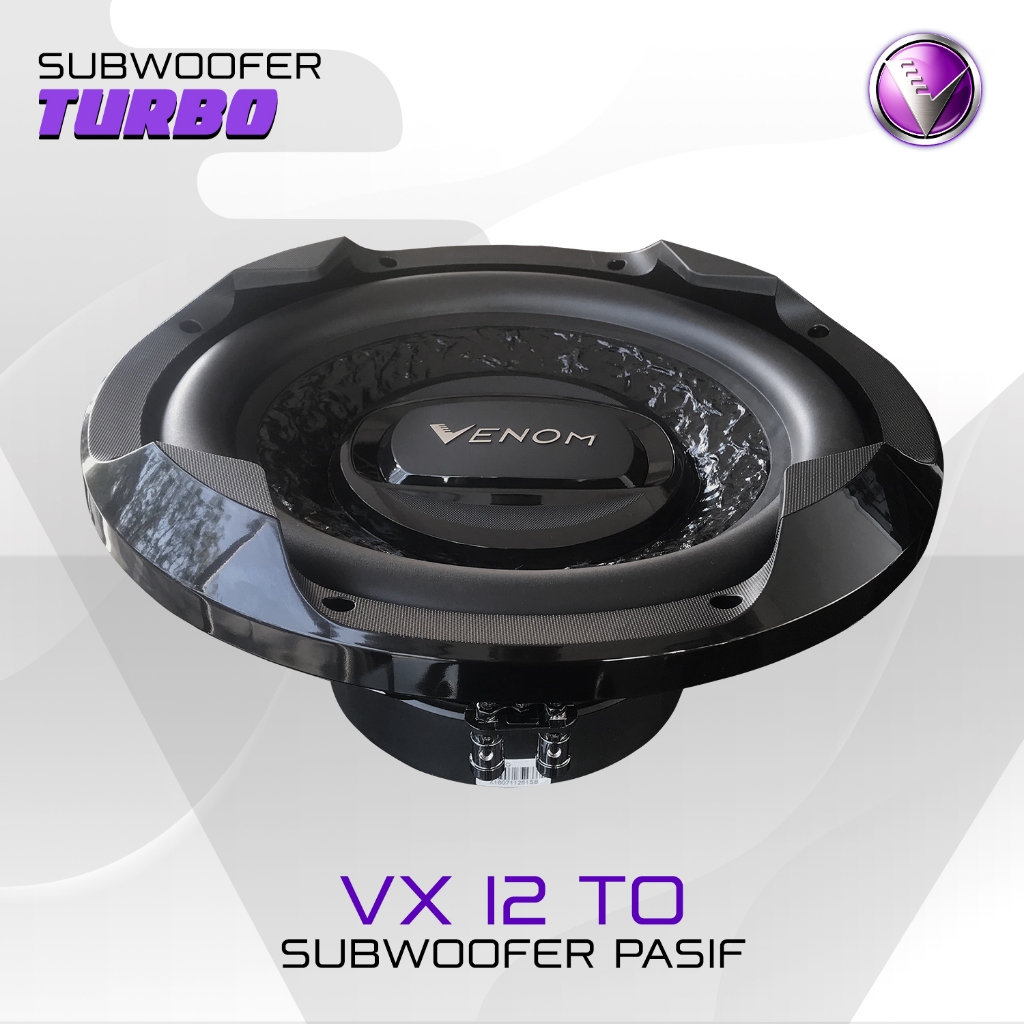 Jual SUBWOOFER PASIF VENOM TURBO VX 12 TO Audio Mobil Shopee Indonesia