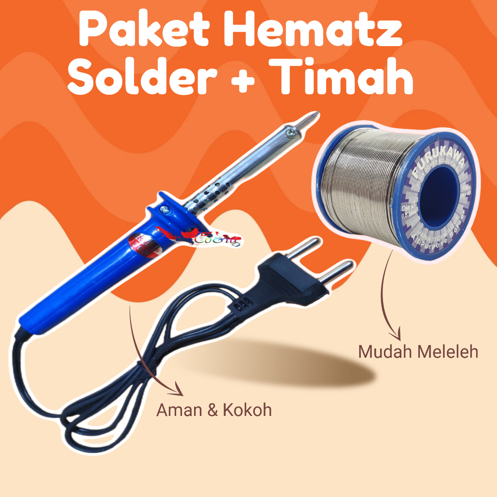 Jual Home SOLDER Paket Timah / PEMANAS TEMBAGA / Soldering Iron