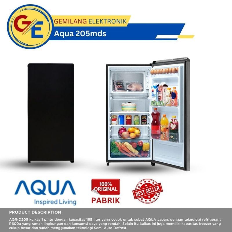 Jual Kulkas Sanyo Aqua Aqr D Aqr D Kulkas Pintu Shopee Indonesia