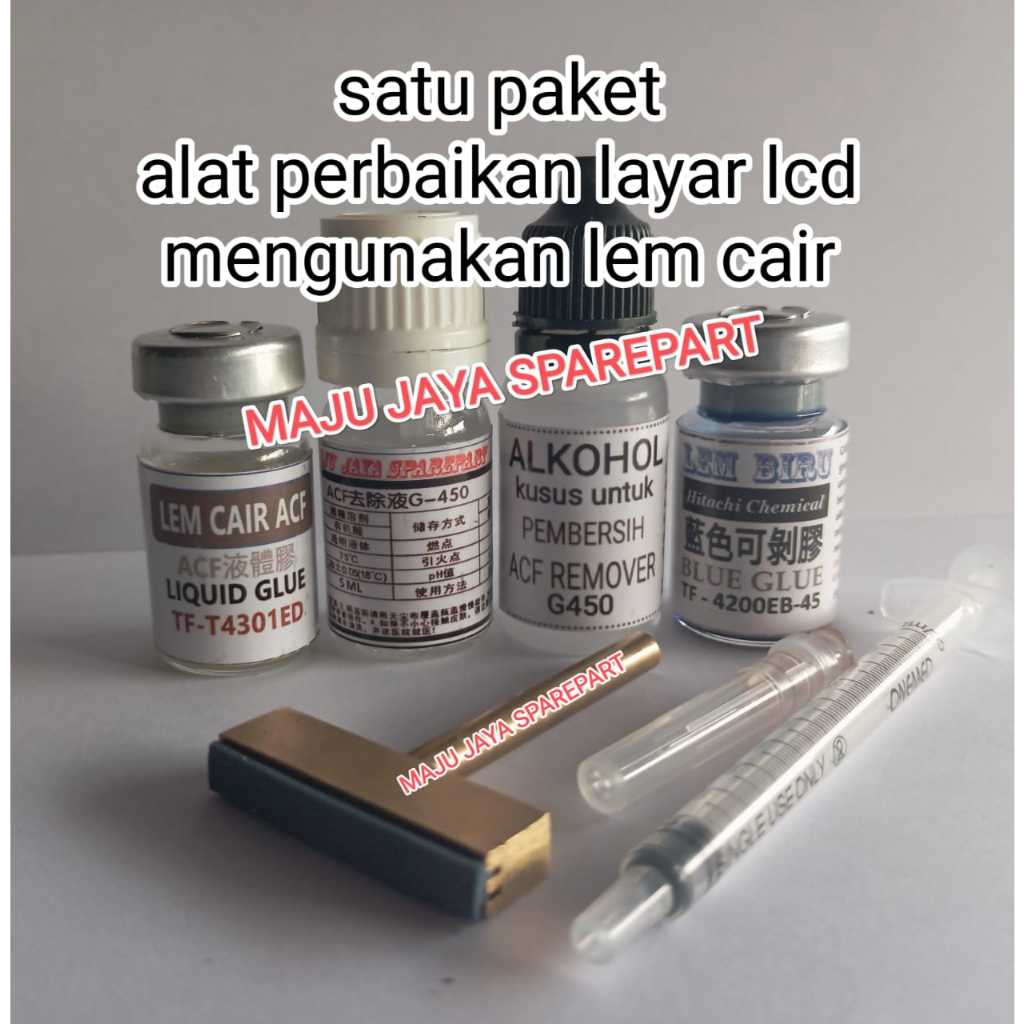 Jual Satu Paket Alat Perbaikan Layar Lcd Tv Mengunakan Lem Cair Acf