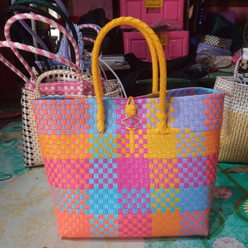 Jual Tas Anyaman Plastik Jali Jumbo Peti Tas Jali Premium Big Size Tas Viral Tas Kekinian Tas