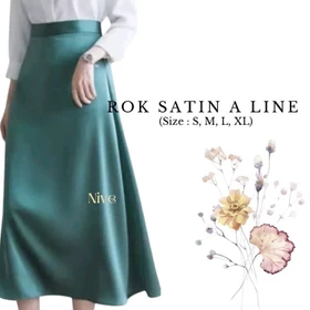 NIVE Rok Satin Line A Rok Wanita