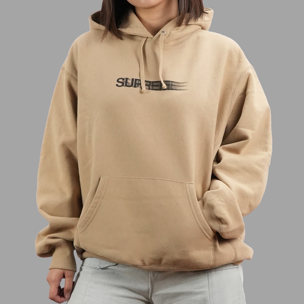 Jual Supreme Motion Logo Hoodie Dark Tan Shopee Indonesia