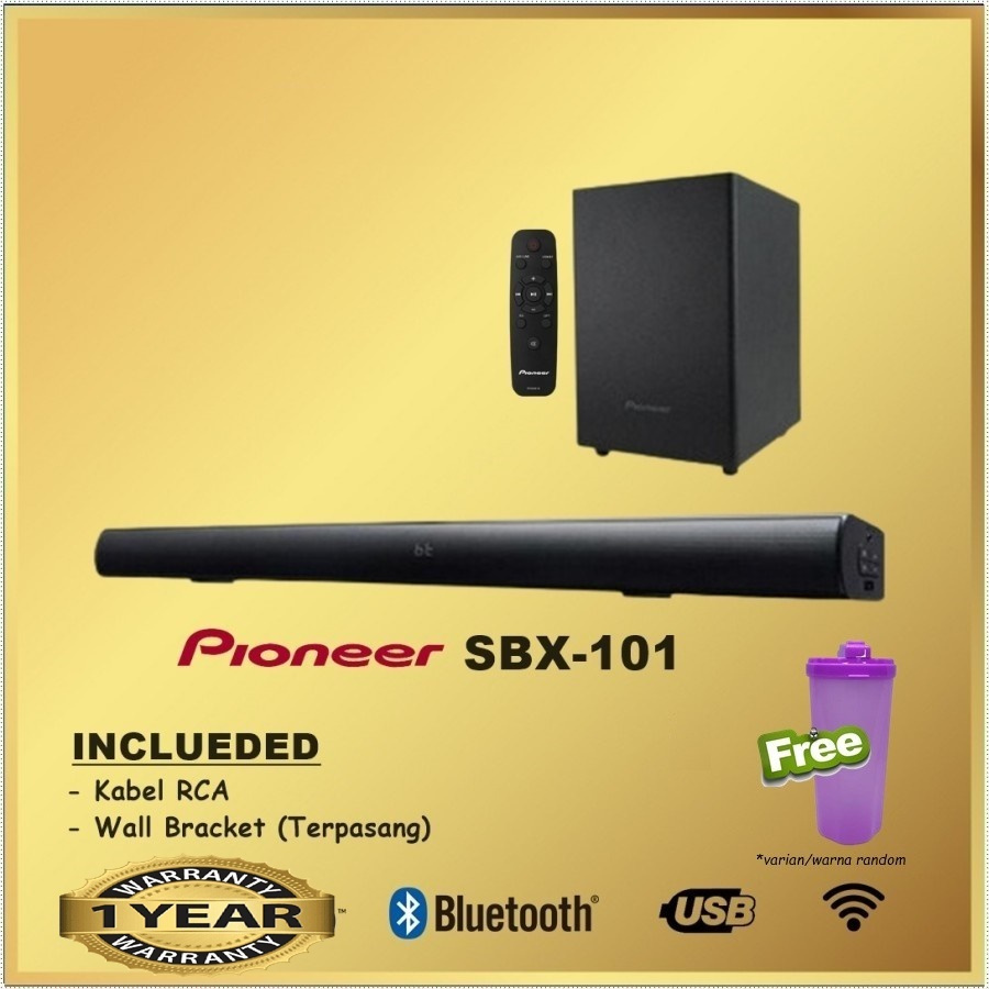 Jual Pioneer SBX101 Speaker Bar System Soundbar Subwoofer Sound System