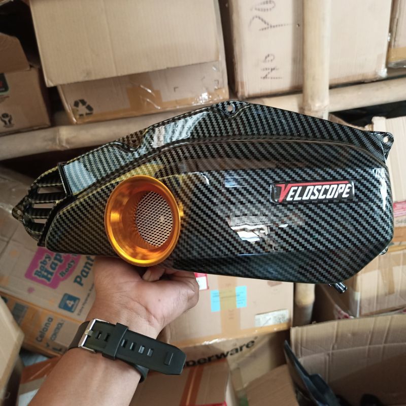 Jual Veloscope Carbon Vario Filter Vario Carbon Velocuty Vario Carbon Tutup Filter Vario