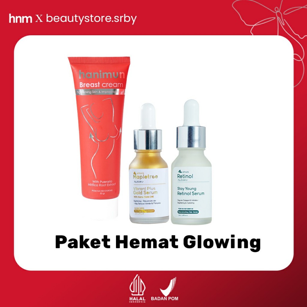 Jual Hemat Glowing Breast Cream Serum Gold Serum Retinol