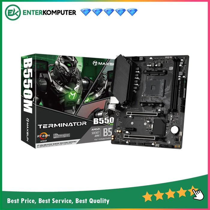 Jual MAXSUN Terminator B550M - AM4 AMD B550 DDR4 USB3.2 SATA3 ...