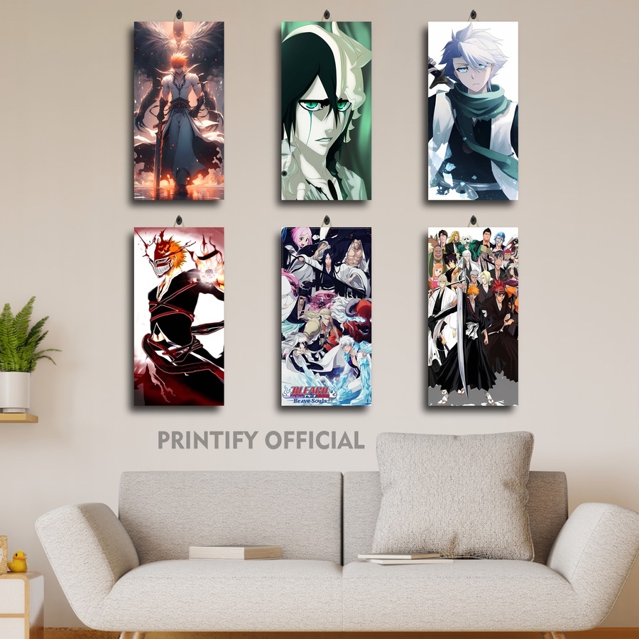 Jual Hiasan Kamar Murah Anime Gambar Bleach Toshiro Hitsugaya 15X30