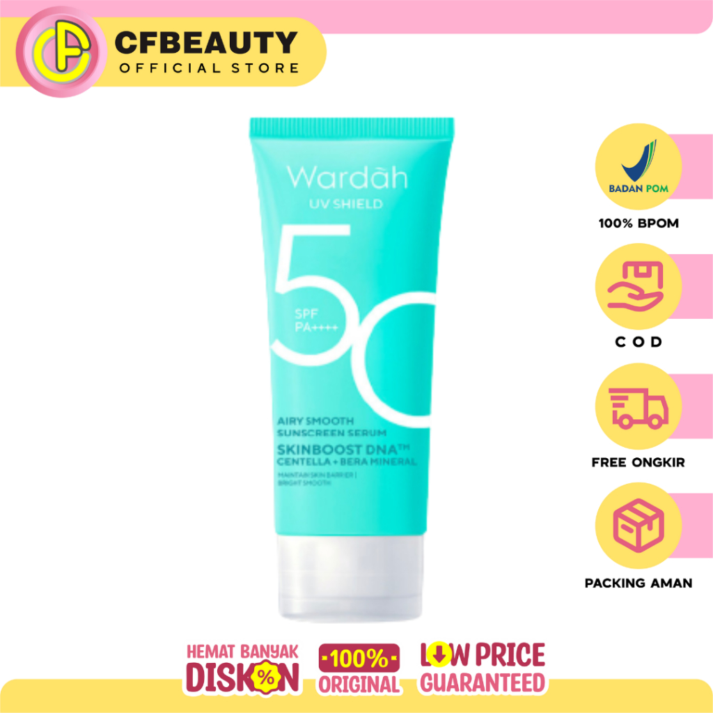 Jual Wardah Uv Shield Airy Smooth Sunscreen Serum Spf 50 Pa Sunscreen Matte Dan Ringan