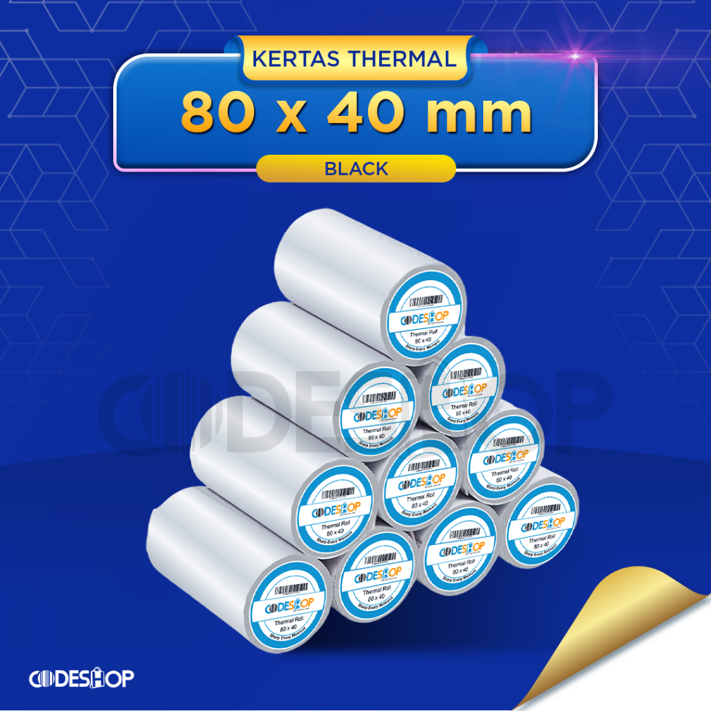 Jual Slop Codeshop Kertas Kasir Thermal X Mm Cetak Struk Minimarket Shopee Indonesia