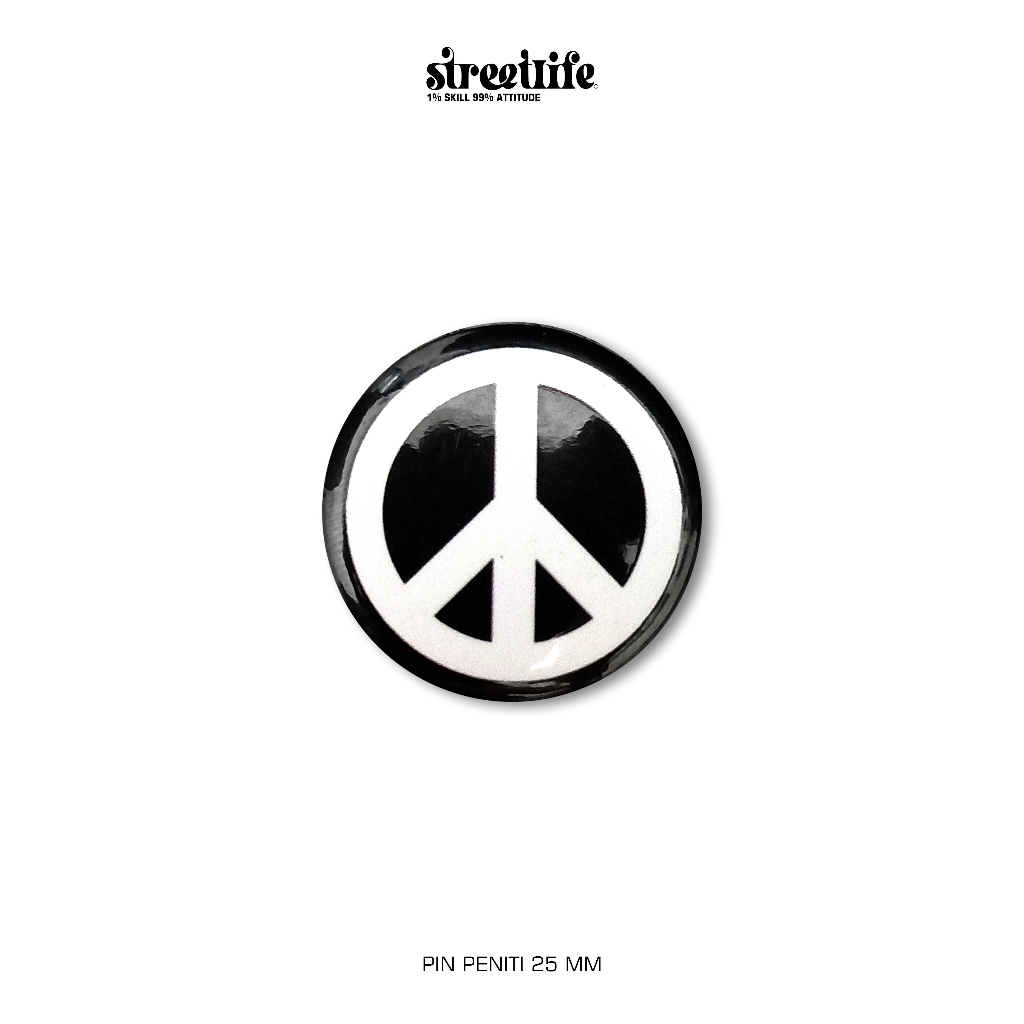 Jual PEACE PIN BUTTON / PEACE PIN PENITI / PEACE SIGN | Shopee Indonesia