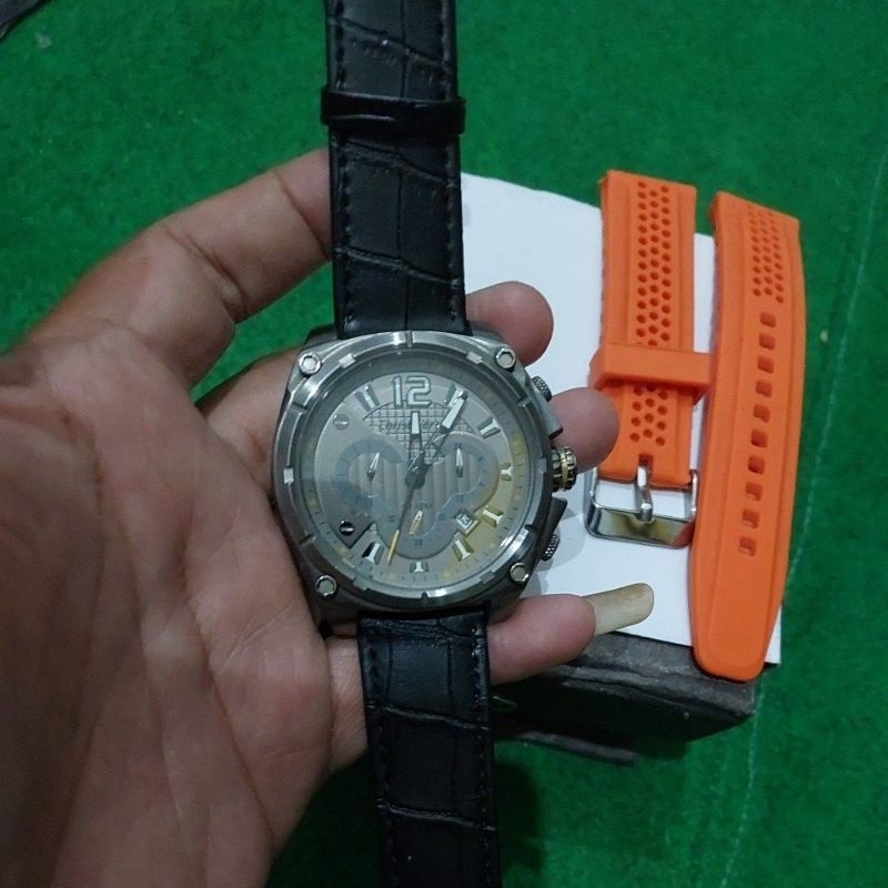 Jual jam tangan original Chronograph CV Christ Verra big size 5 cm