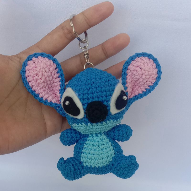 Jual boneka rajut Stitch | amigurumi stitch | gantungan kunci rajut ...
