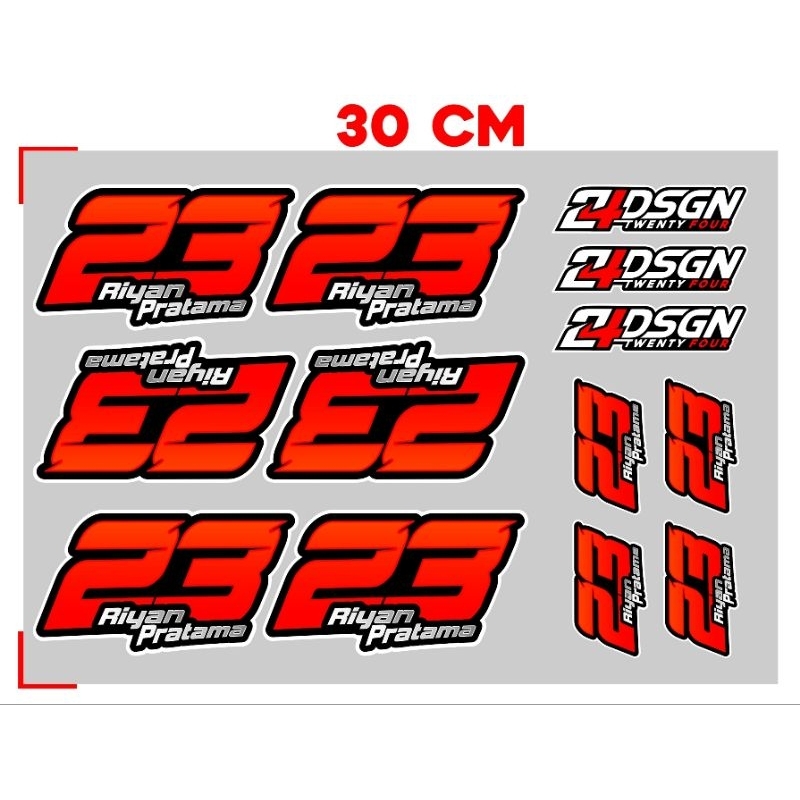 Jual Stiker Custom | Racing Number | Stiker Nomor | Stiker Cutting ...