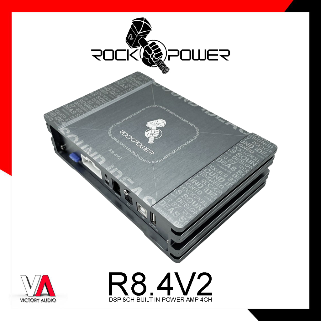 Jual Digital Sound Processor ROCKPOWER ROCK POWER R8.4V2 8CH DSP Built ...