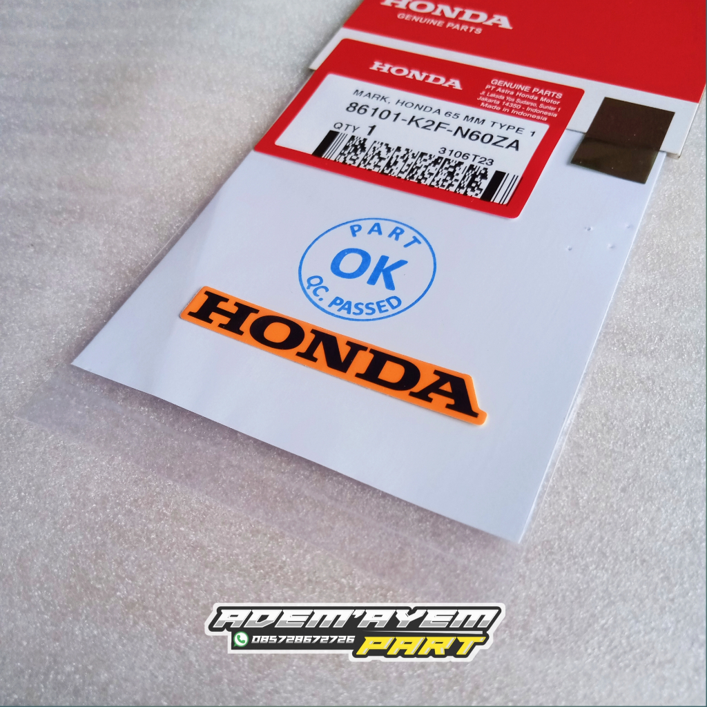 Jual Mark Stiker Sticker Tulisan Honda Mm Original Ahm Shopee Indonesia