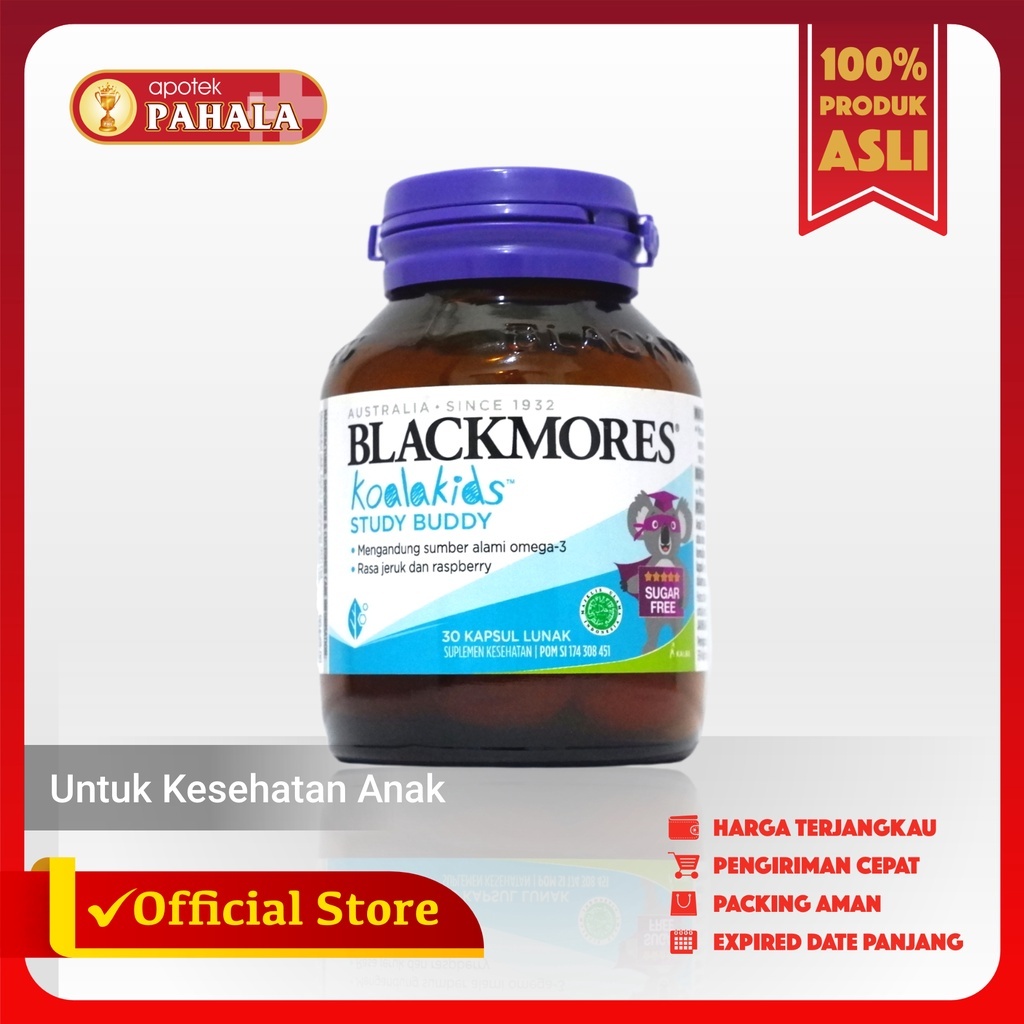 Jual Blackmores Kids Study Buddy (30) Vitamin Perkembangan Otak Anak