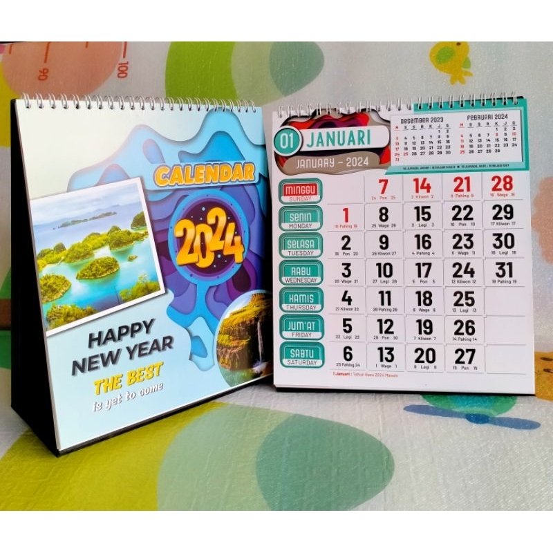 Jual Kalender Meja Executive 2024 Angka Besar Shopee Indonesia 