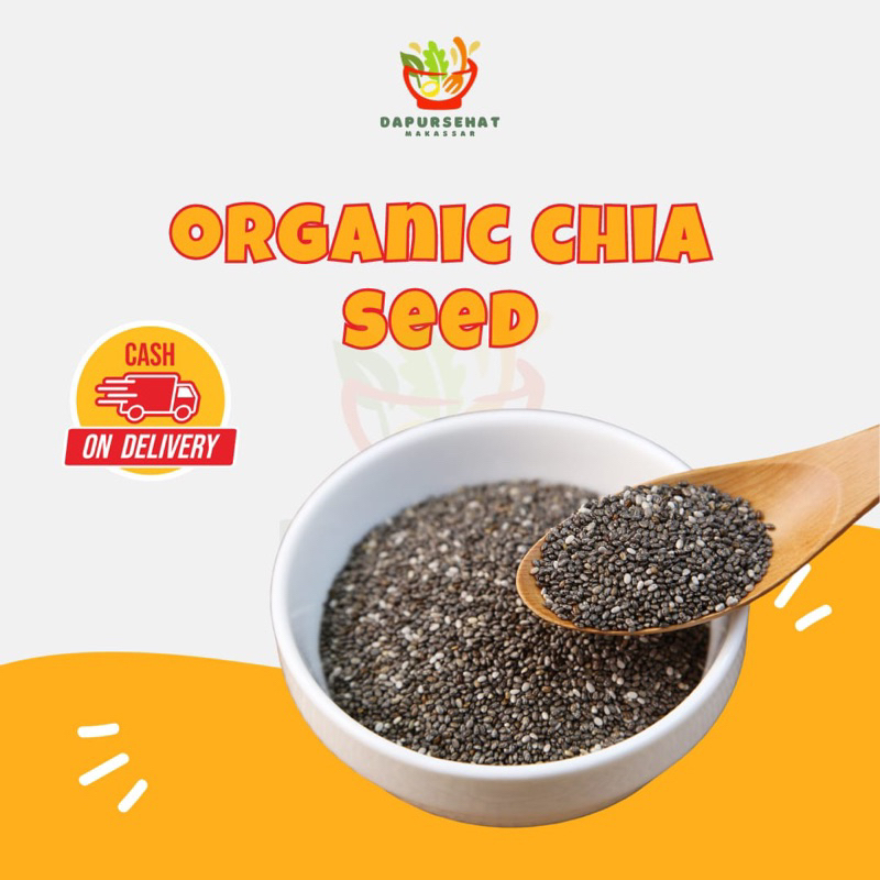 Jual MAKASSAR [250 gram] Organic Black Chia Seed Premium Biji Chiaseed ...