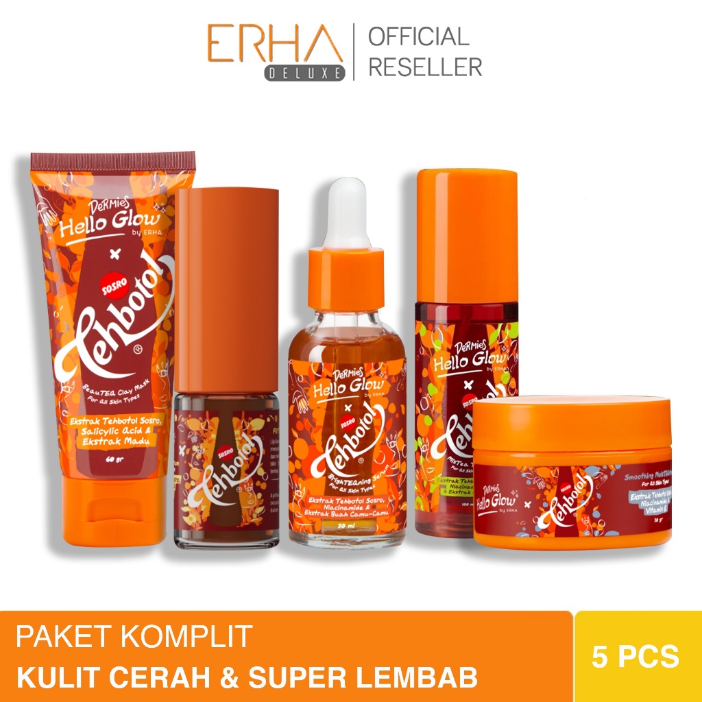 Jual DERMIES Hello Glow Skincare by ERHA ft Teh botol Sosro - Serum ...