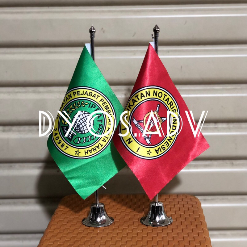 Jual bendera notaris IPPAT dan tiang stenlis meja | Shopee Indonesia