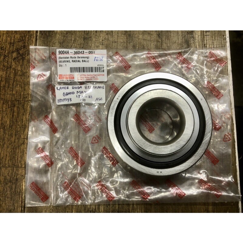 Jual Bearing Laher Laker Roda Belakang Grand / Gran Max / Granmax ...