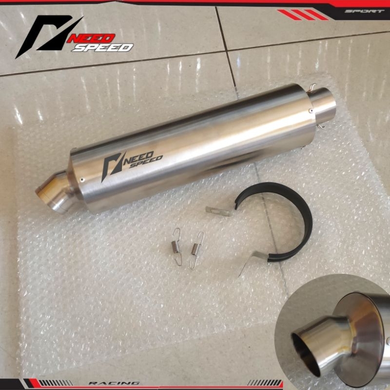 Jual Knalpot Slincer racing Inlet 50mm Tabung 4inch empuk ngebas adem ...
