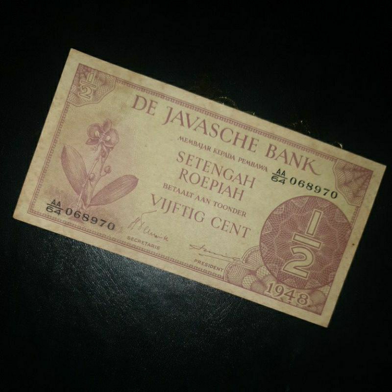 Jual Uang Kuno Seri Federal Tahun 1948 Pecahan Setengah Rupiah | Shopee ...