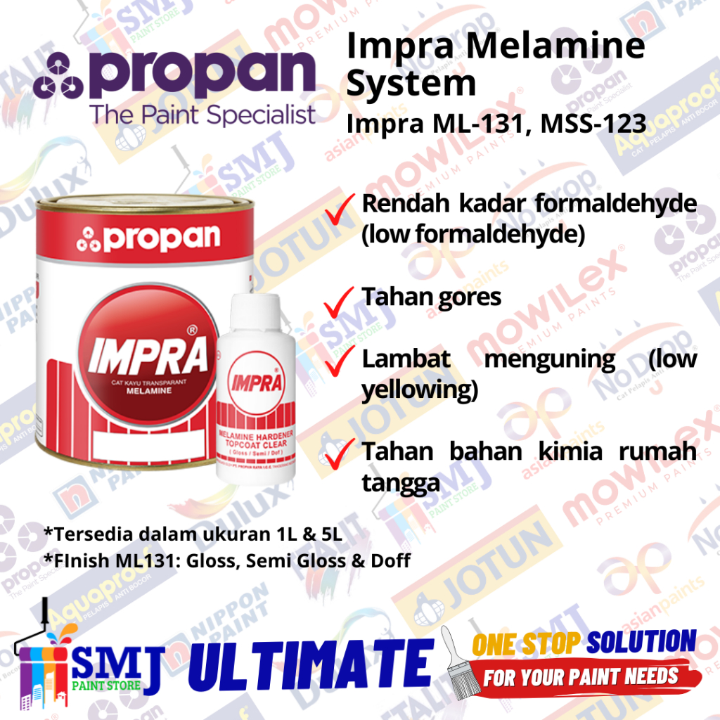 Jual Cat Kayu Propan Impra Ml Melamine Clear Gloss Obat Hardener L Shopee Indonesia