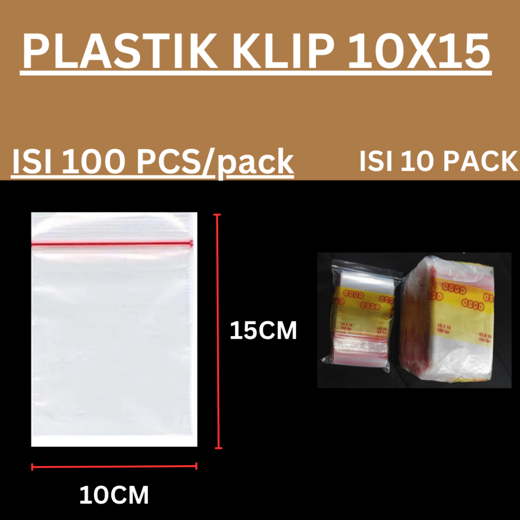 Jual Plastik Klip Uk 2x3 3x5 4x6 5x8 6x10 7x10 8x12 10x15