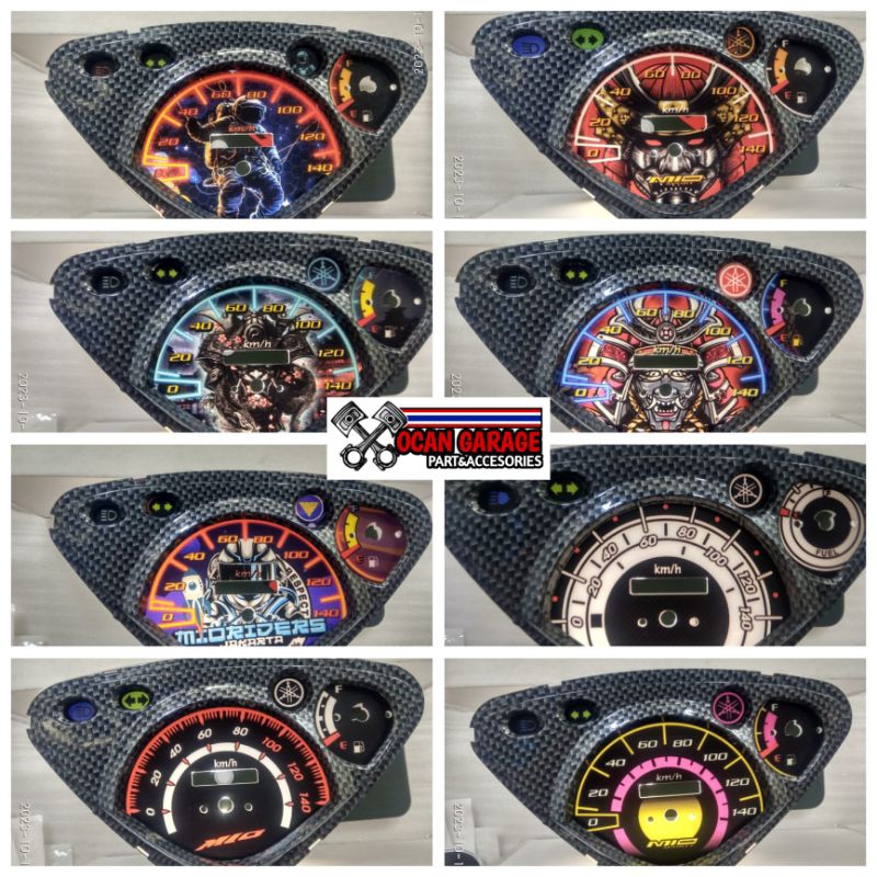 Jual Frame karbon mio Panel Spidometer mio papan spedo Custom mio ...