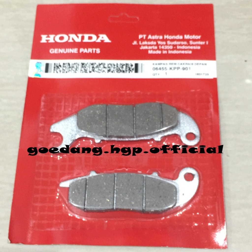 Jual Pad Set Front Kampas Rem Depan MEGAPRO Advance & TIGER ORIGINAL AHM 06455KPP901 Shopee