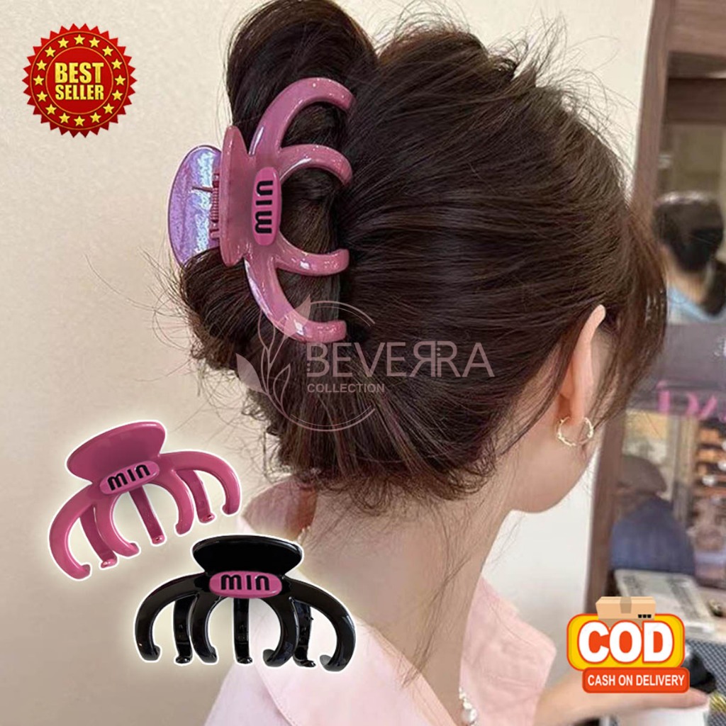 Jual Jepit Rambut Jedai Korea Perempuan Dewasa Hair Claw Clip Polos ...