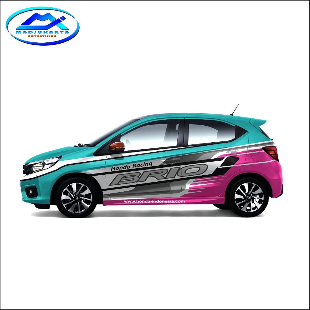 Jual STICKER DECAL MOBIL RACING HONDA BRIO STIKER STRIPING BISA CUSTOM ...