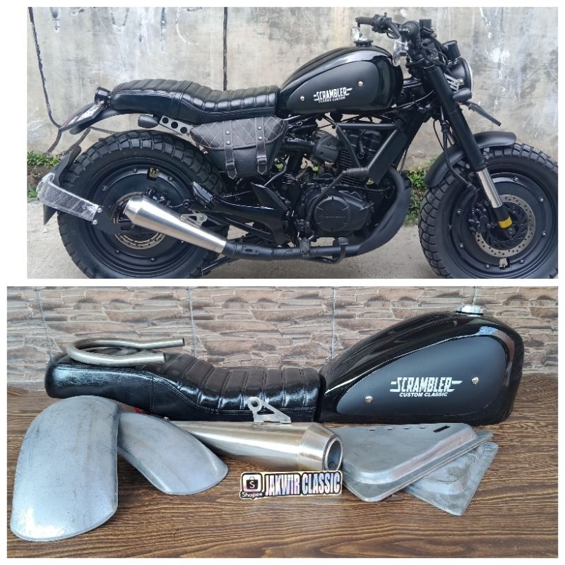 Jual Paket Hemat Tangki Cat Cover Scrambler Triumph Japstyle Bobber ...