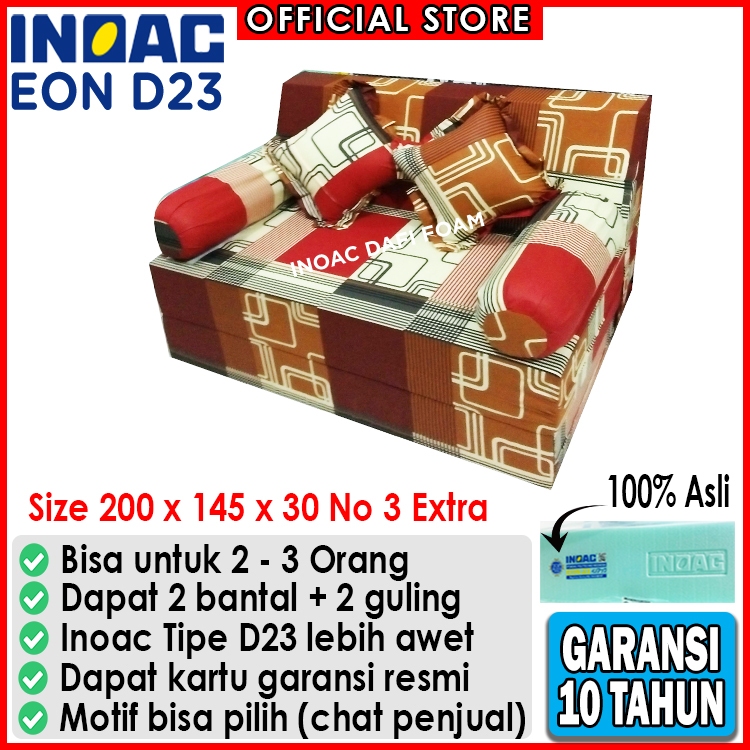 Jual Sofabed Inoac 200x145x30 nomor 3 Extra busa Inoac EON D23 original ...