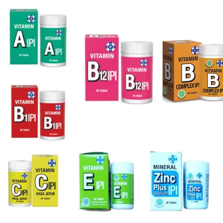 Jual IPI VITAMIN A B1 B Complex B12 C E Zinc Plus Selenium