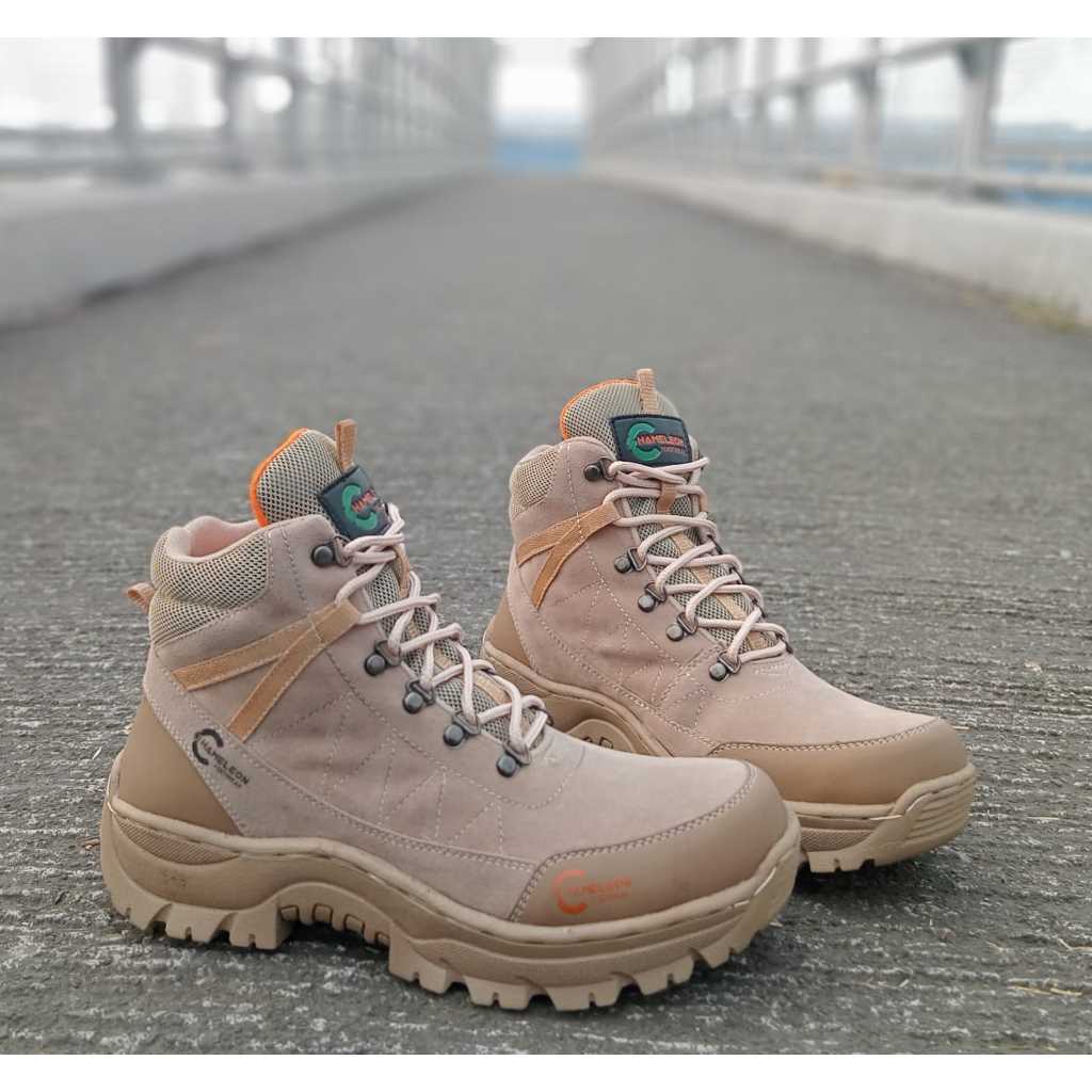 Jual SEPATU PRIA SAFETY BOOTS GUNUNG HIKING ADVENTURE UJUNG BESI ...