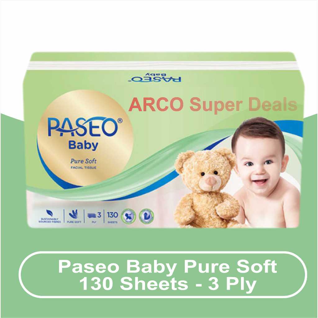 Jual Paseo Baby Pure Soft Facial Tissue 130 Sheets 3 Ply | Shopee Indonesia