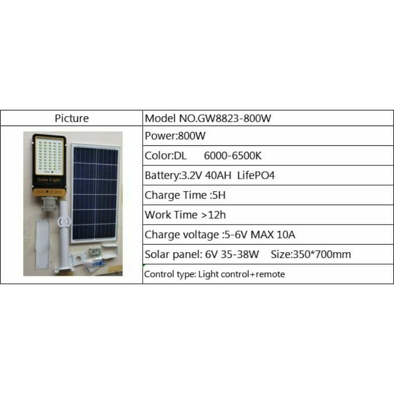 Jual lampu jalan PJU solar cell 2 in 1 800w 800 watt lampu PJU solar ...