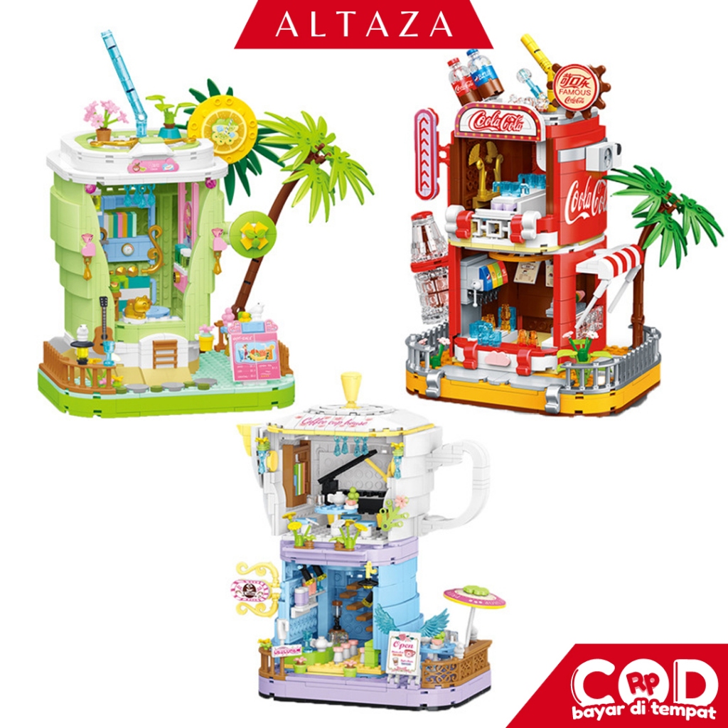 Jual ALTAZA COD Nano Bricks Rumah Mini Handcraft Rumah-rumahan Girls ...