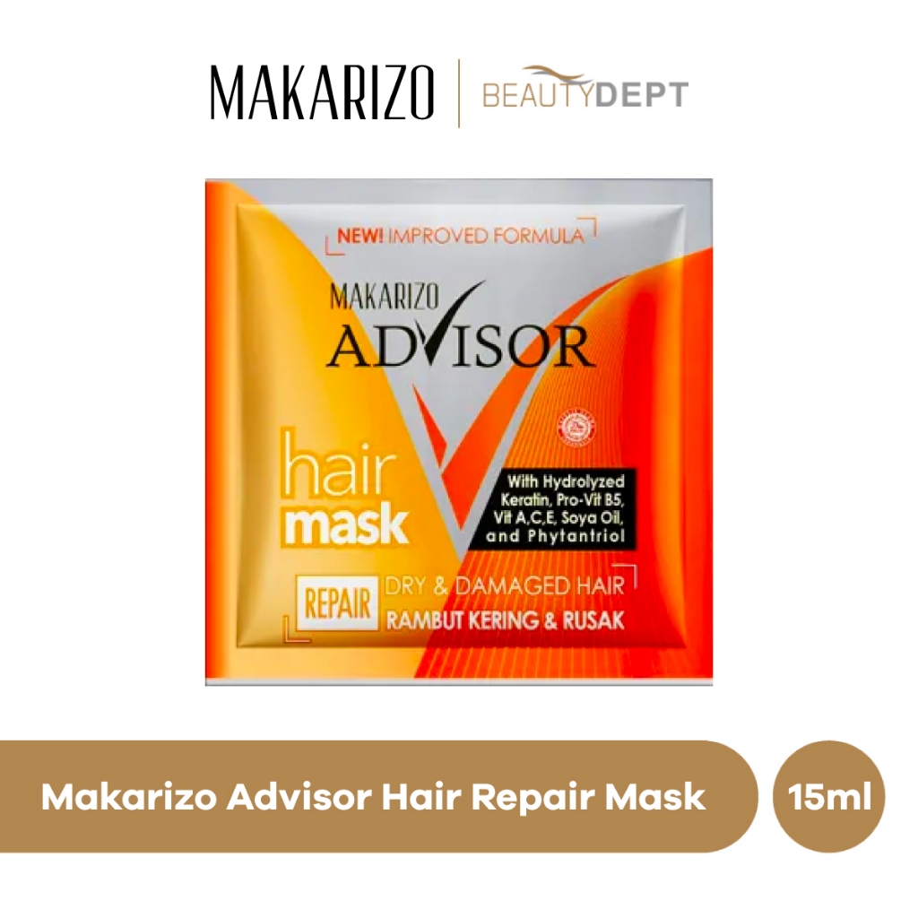 Jual Makarizo Adv H Repair Mask Sachet 15 ml | Shopee Indonesia