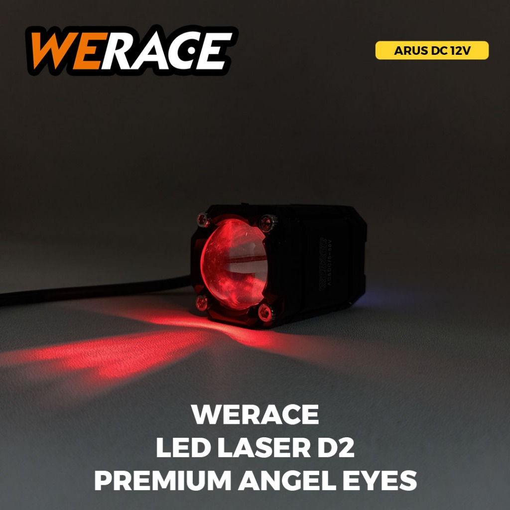 Jual WERACE LED Laser D2 Premium Angel Eyes Senja Belakang Lampu Sorot ...