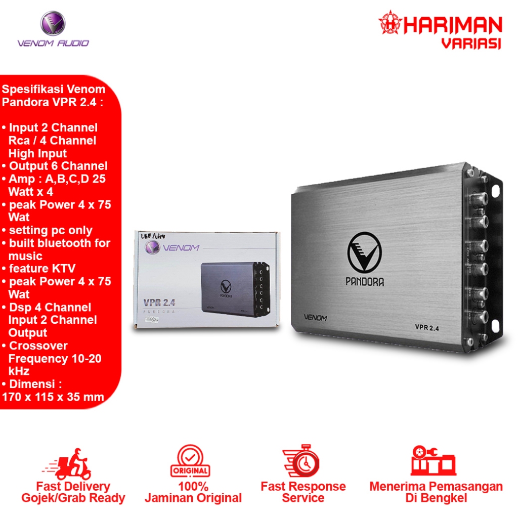 Jual Prosesor Processor DSP Venom Pandora VPR 2.4 Free Soket Plug and ...