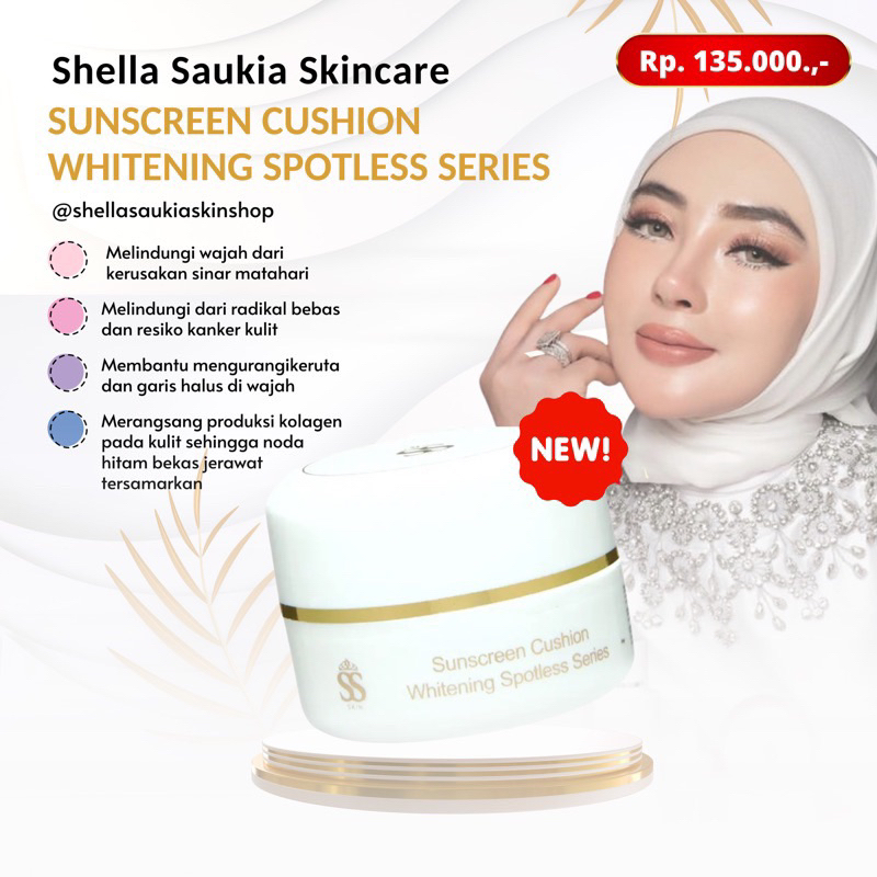 Jual (SUNCU)SUNSCREEN CUSHION WHITENING SPOTLESS SSSKIN | Shopee Indonesia