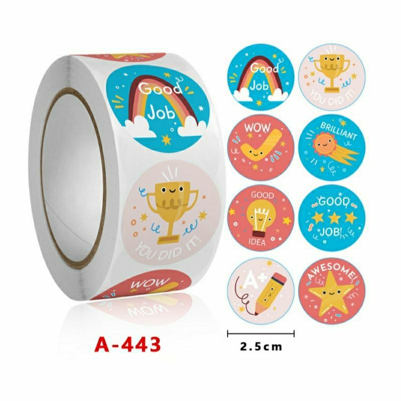 Jual Sticker Reward Encouragement Motivasi Anak 500 pcs | Shopee Indonesia